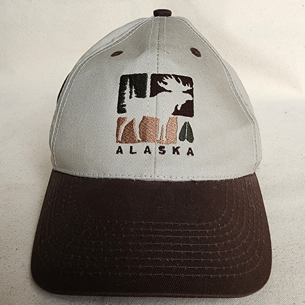Alaska Embroidered Moose Snapback Baseball Cap
